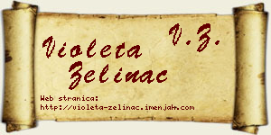 Violeta Zelinac vizit kartica